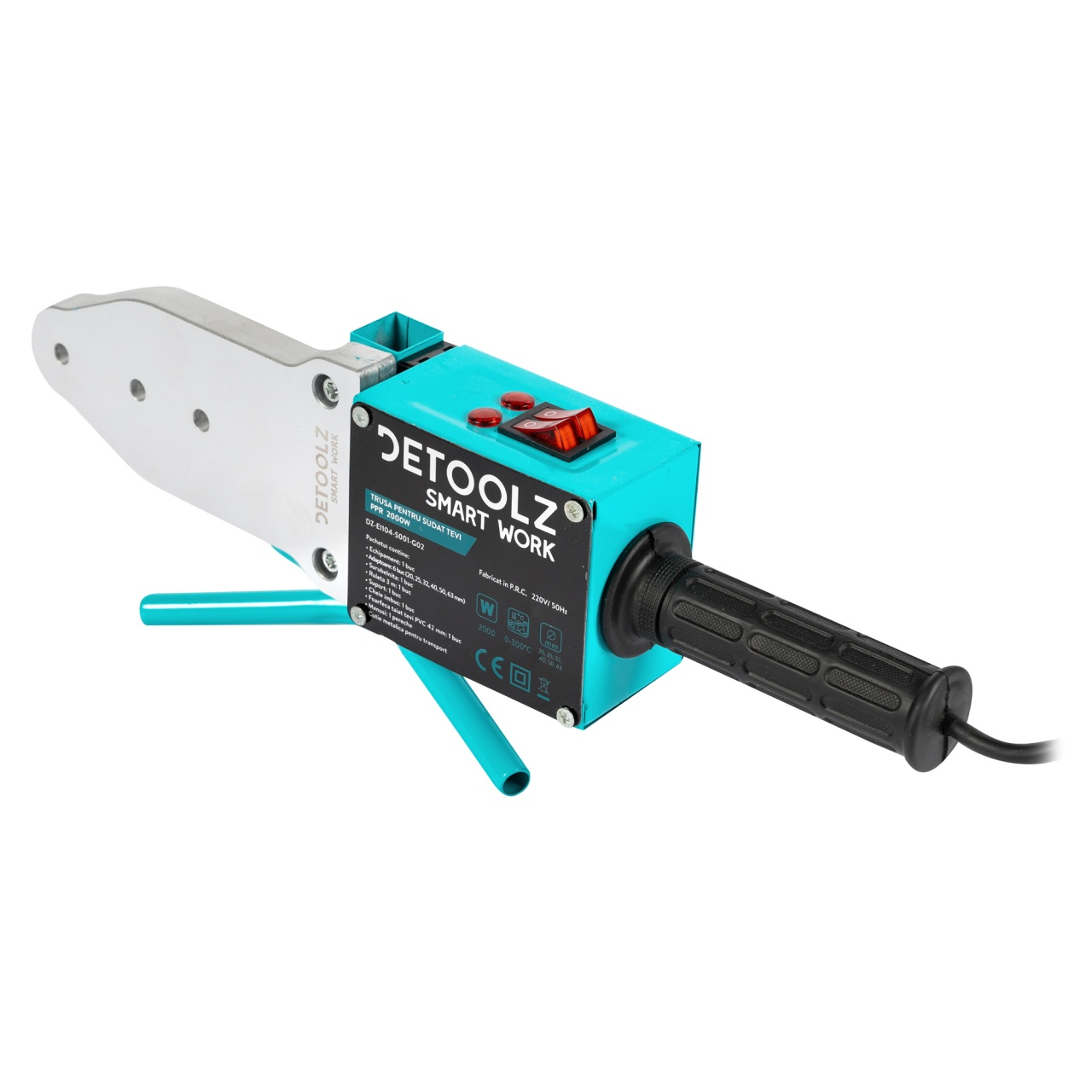 Trusa pentru sudat tevi din PPR Detoolz putere 2000W, diametru sudare 20-63mm [14]