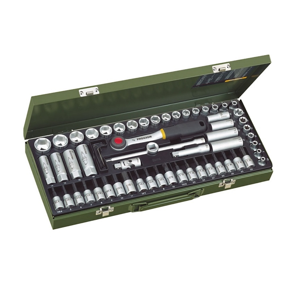 Trusa super compacta de chei tubulare 3/8', Proxxon 23112, 65 piese [1]