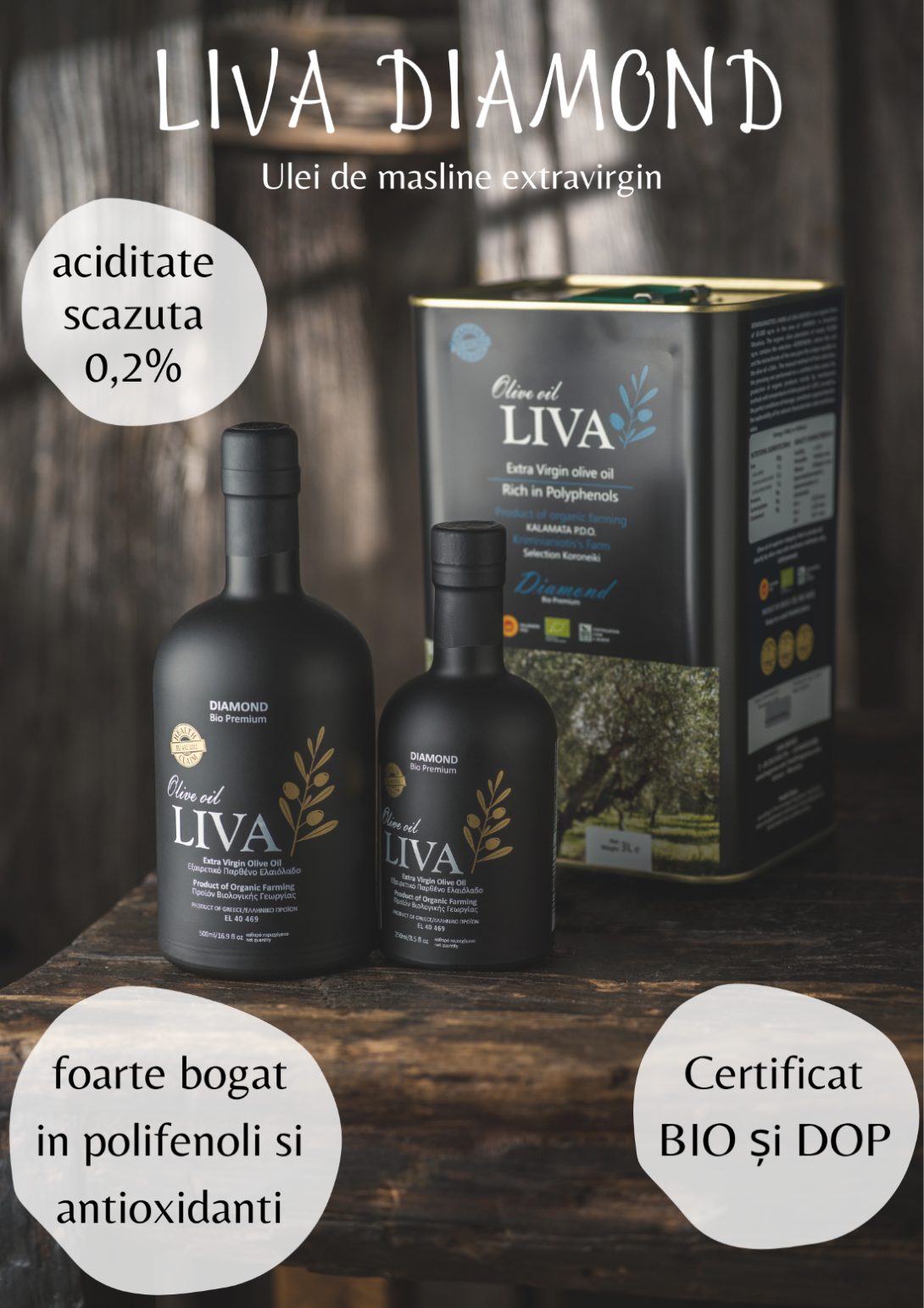 Ce este uleiul de măsline LIVA și cum este certificată puritatea lui?