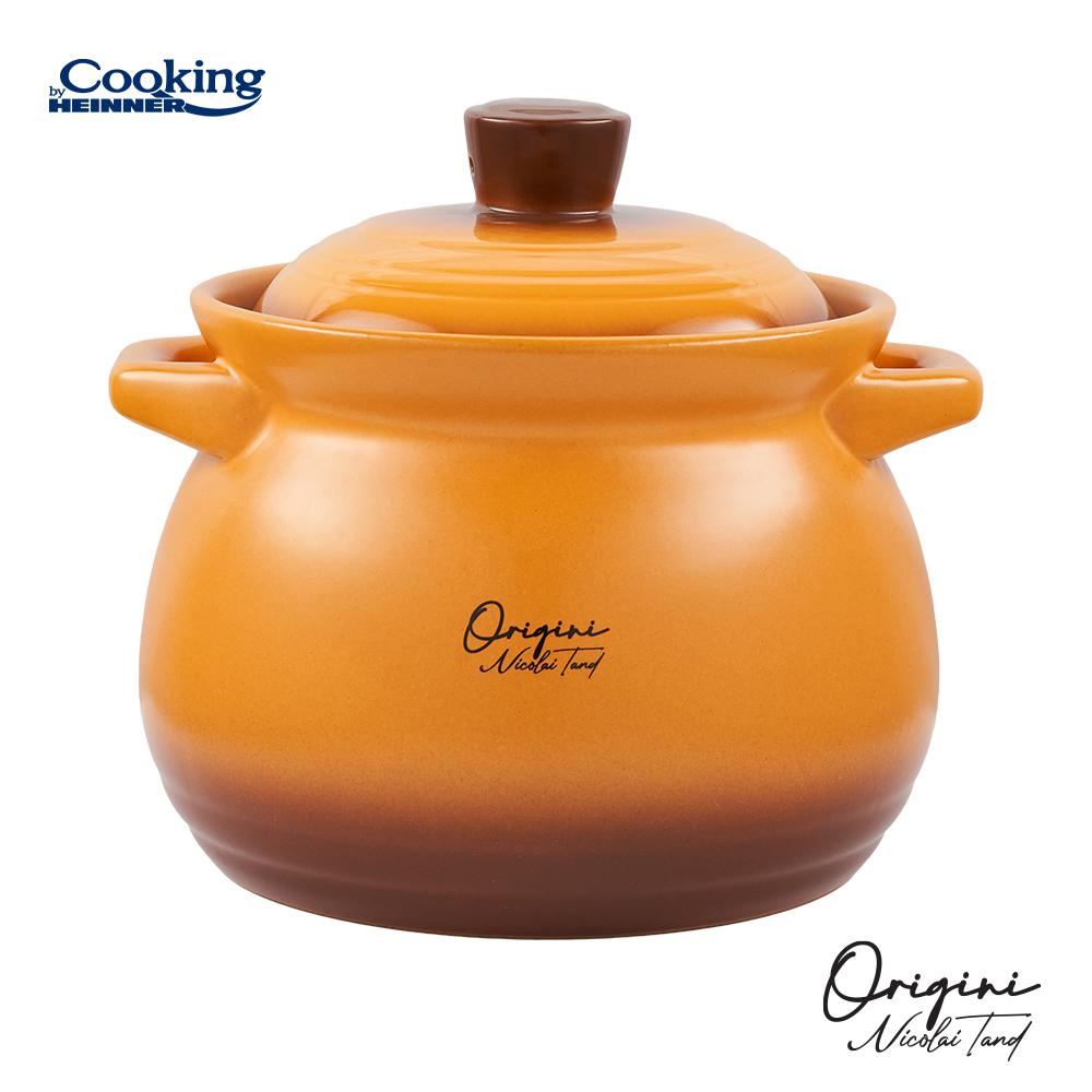 Oale si cratite - OALA CERAMICA CU CAPAC, 19x19.5 CM, 6 L, NICOLAI TAND, ORIGINI, COOKING BY HEINNER