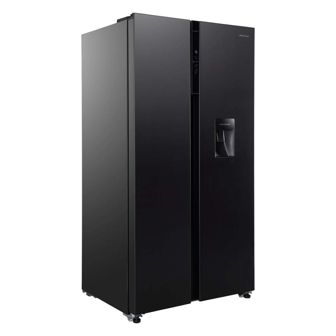 Side by Side HEINNER HSBS-HM592NFDXWDE++, No Frost, 592 L, Clasa E, Dozator apa, Gri Antracit Texturat [2]