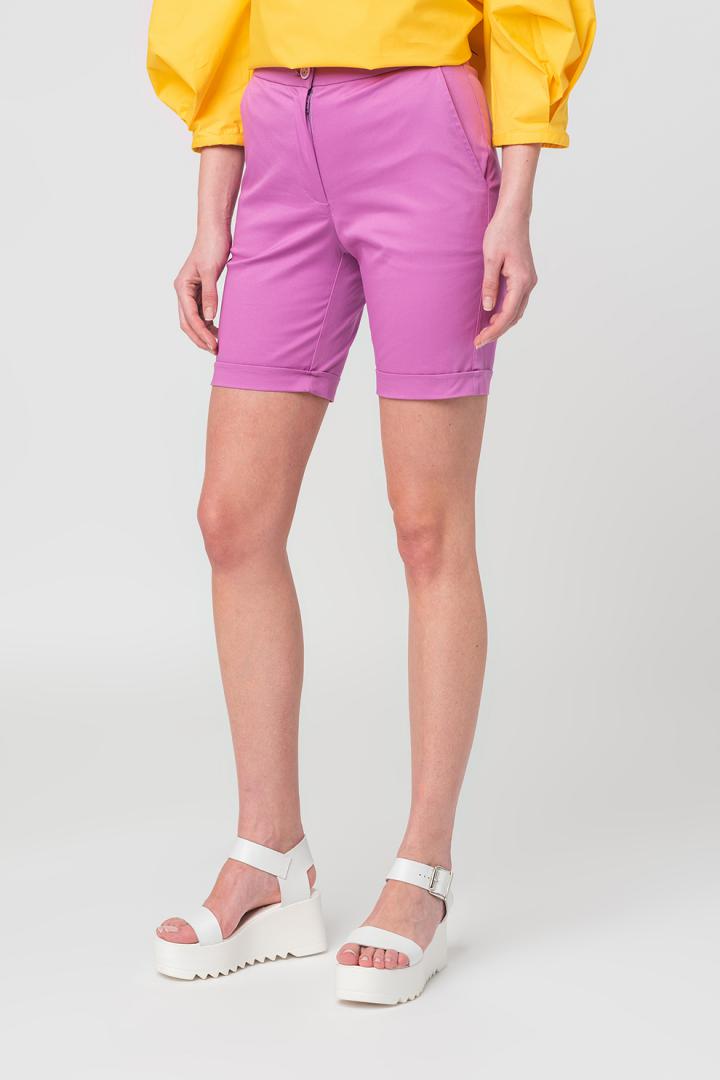 PANTALONI SCURT CASUAL FEMEI LILA M [2]