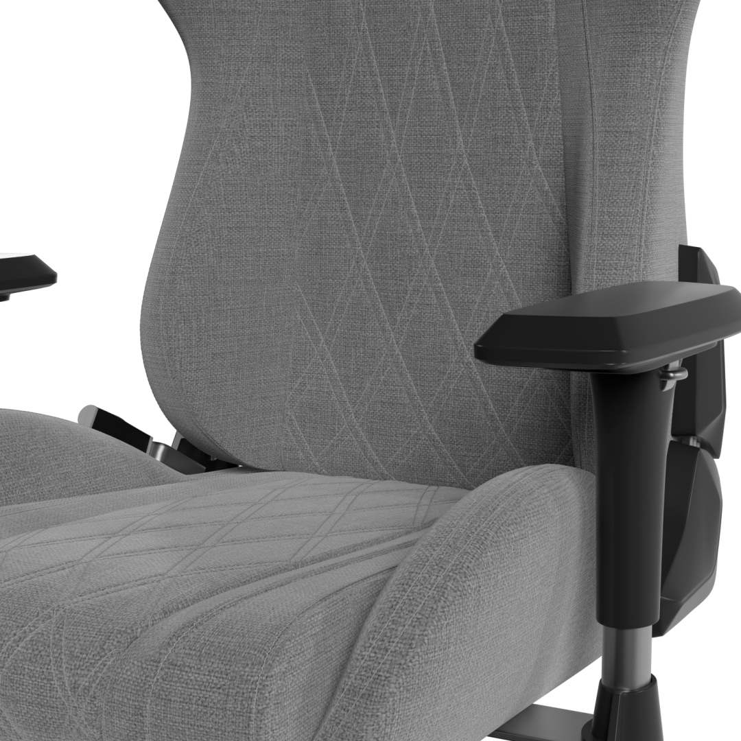 Scaun Gaming Hator Darkside 3M Fabric, pana in 120 kg, Gri [5]