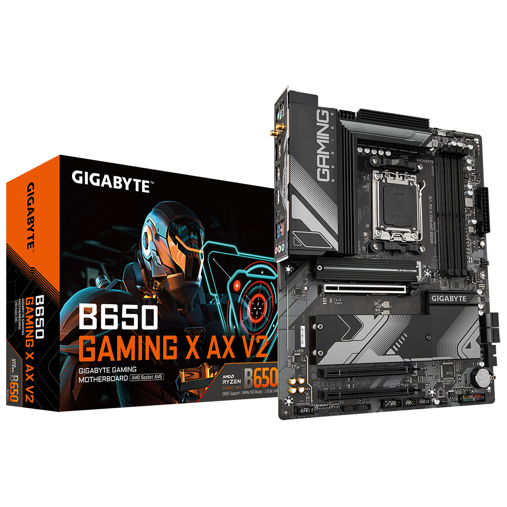 Componente PC - Placa de baza Gigabyte B650 GAMING X AX V2, Socket AM5, DDR5, ATX