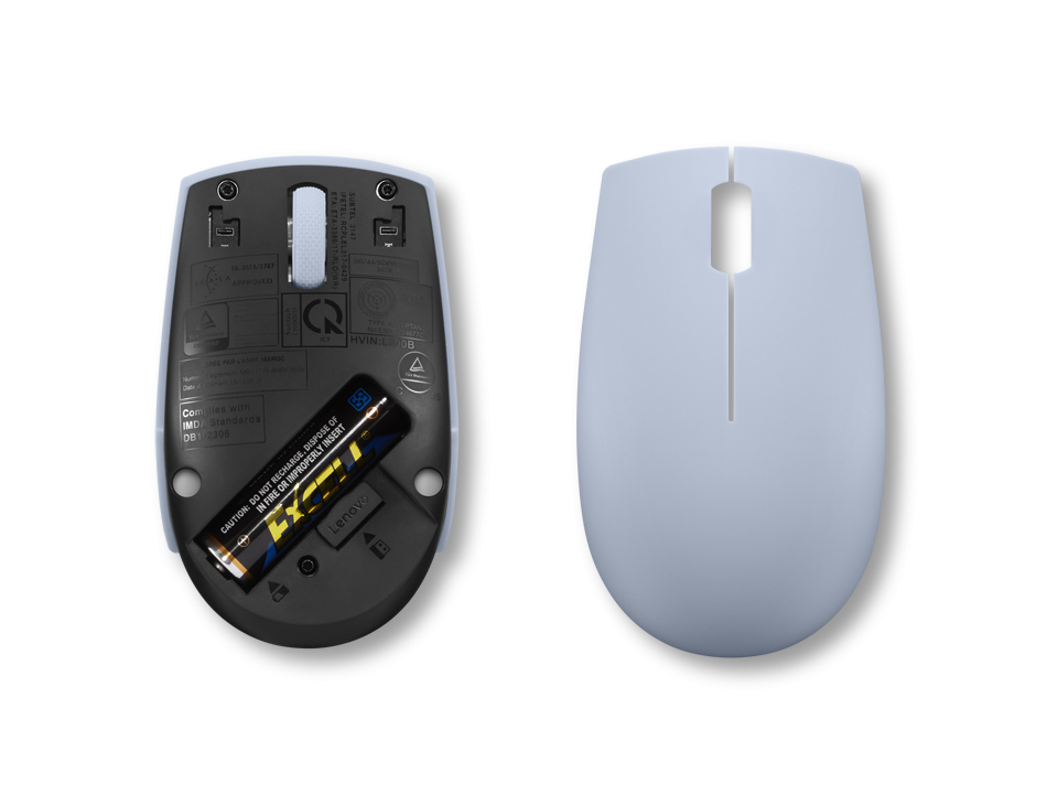 Mouse Wireless Lenovo 300, 1000 dpi, Albastru [5]