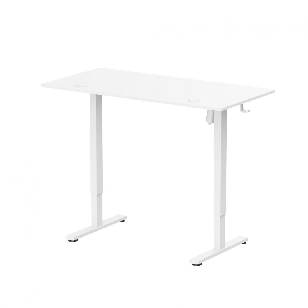 Birou Ascend cu reglare inaltime electric, alb, 1200x600x730~1180 mm, Capacitate de greutate: 40 kg, Interval de înălțime: 730~1180mm, Număr de motoare: 1, Viteză maximă: 15 mm/s, Panou de control Dig [2]