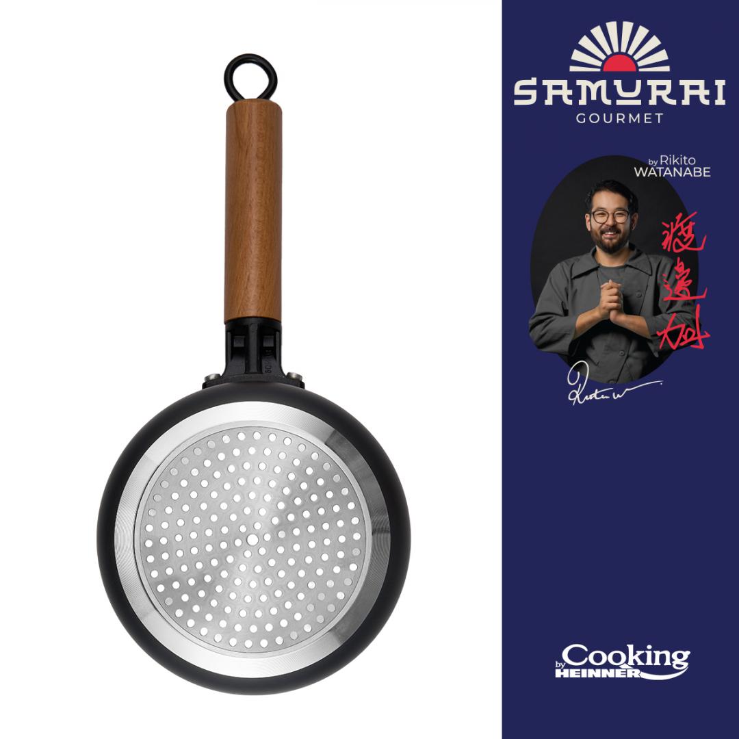 CASEROLA ALUMINIU + CAPAC 16X7.5CM, 1.4L, RIKITO WATANABE, SAMURAI GOURMET, COOKING BY HEINNER [1]