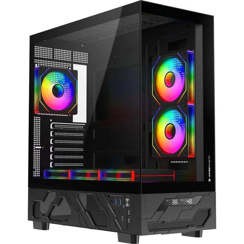 Carcase - Carcasa ALPHAGEAR Dervish mark 1, RGB, Mid Tower, Black