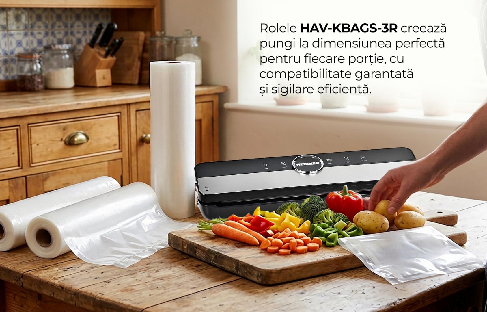 Aparat de vidat și sigilat HEINNER FreshPack HAV-K1306BK [8]