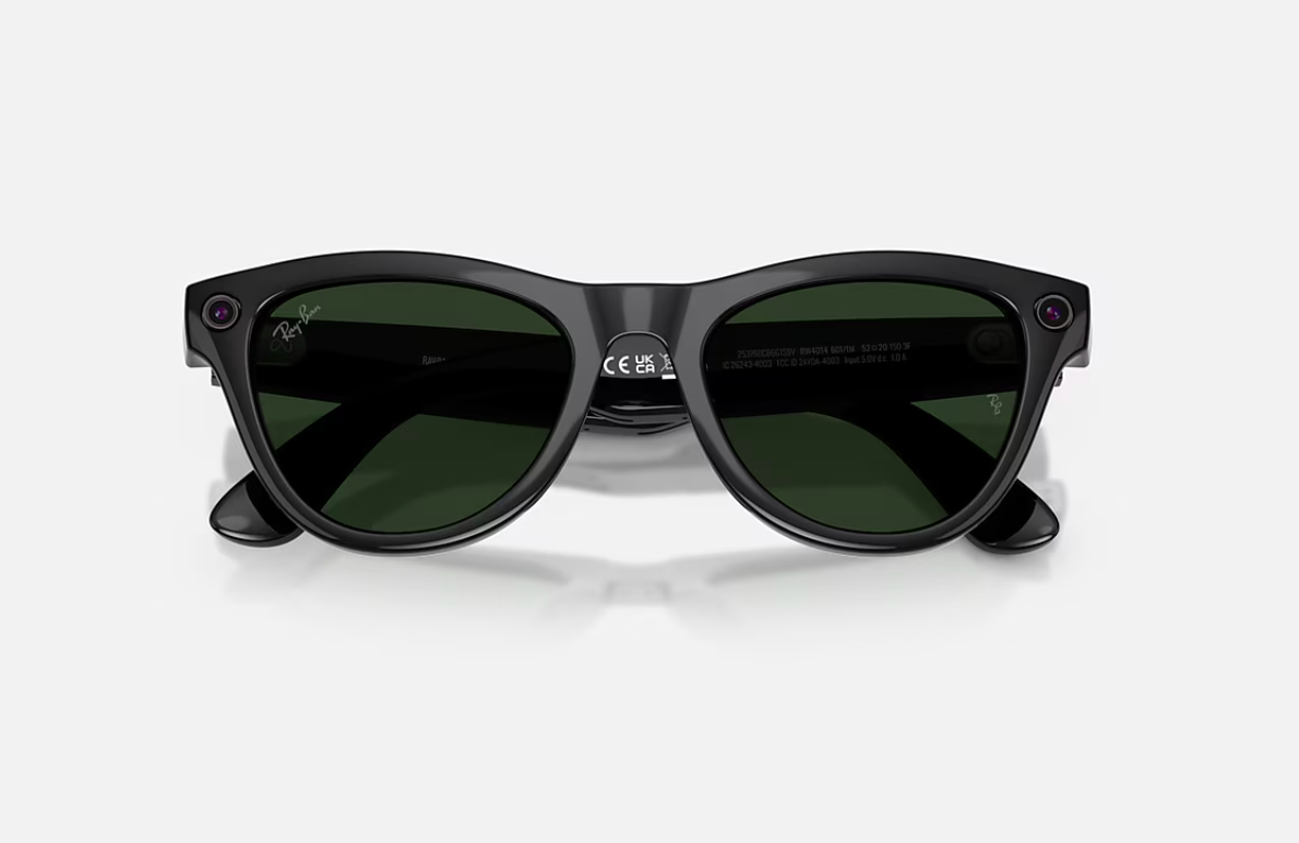 Ray-Ban Meta Skyler Gen 2 High Bridge Fit Shiny Black Clear/Graphite Green Transitions 52-20 [3]