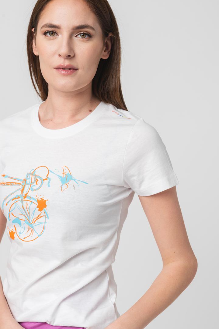 TSHIRT CASUAL F BICICLETA COLOR WHITE-L [4]