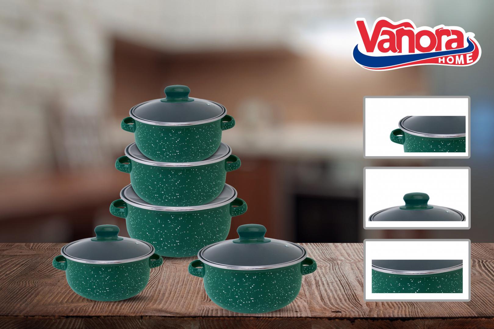 SET GATIT 10 PIESE EMAILAT , CARLA, VANORA HOME [1]