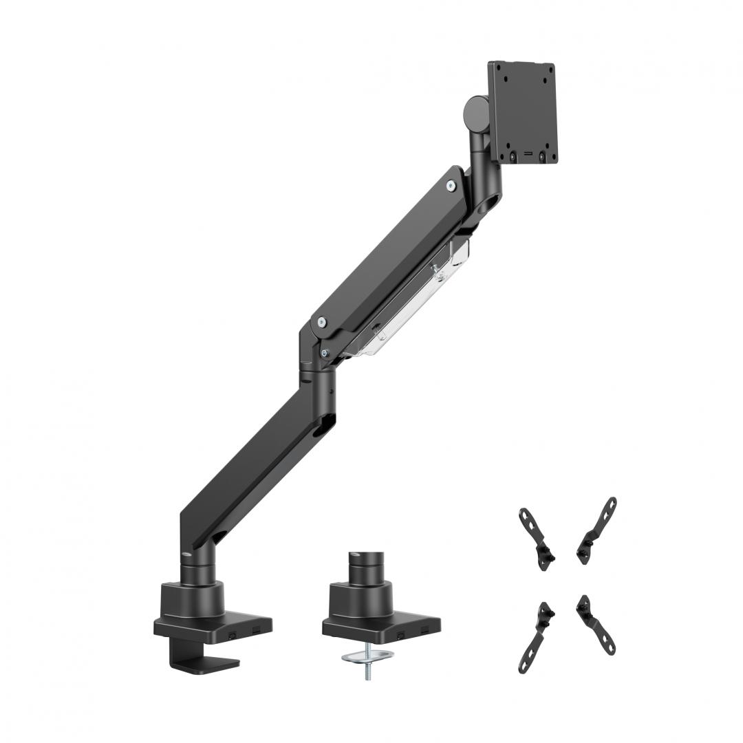 Suporturi TV / Monitor - Suport monitor Serioux MM80-C012, compatibilitate dimensiune ecran 17"-57", arc cu gaz, greutate maximă suportata: (per ecran): 2~27 kg, greutate maximă suportata pentru ecran curbat (per ecran): 1 ~ 