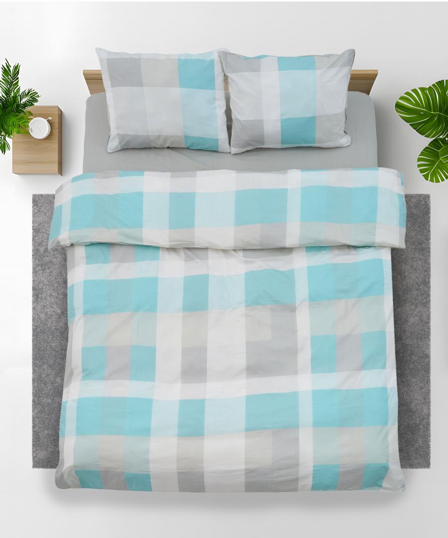 Set de pat king size bumbac,92gsm,Square [1]