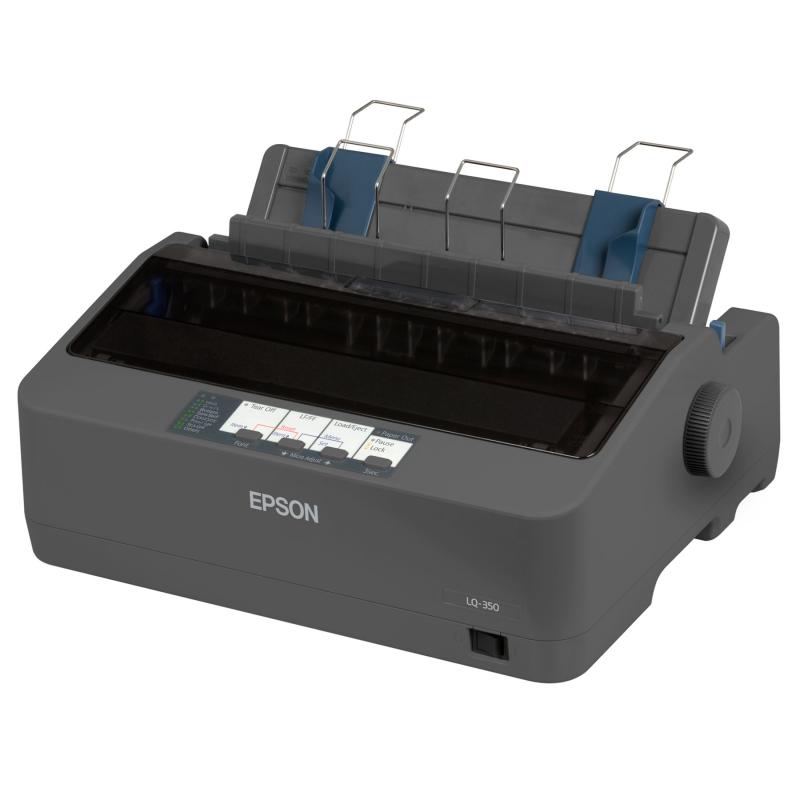 Imprimanta matriceala mono Epson LQ-350, dimensiune A4, numar ace: 24 pini, viteza 10cpi, rezolutie 360x180dpi, memorie 128KB, limbaje de printare IBM 2390 Plus, ESC/P2, interfata USB 2.0, Bidirection [1]