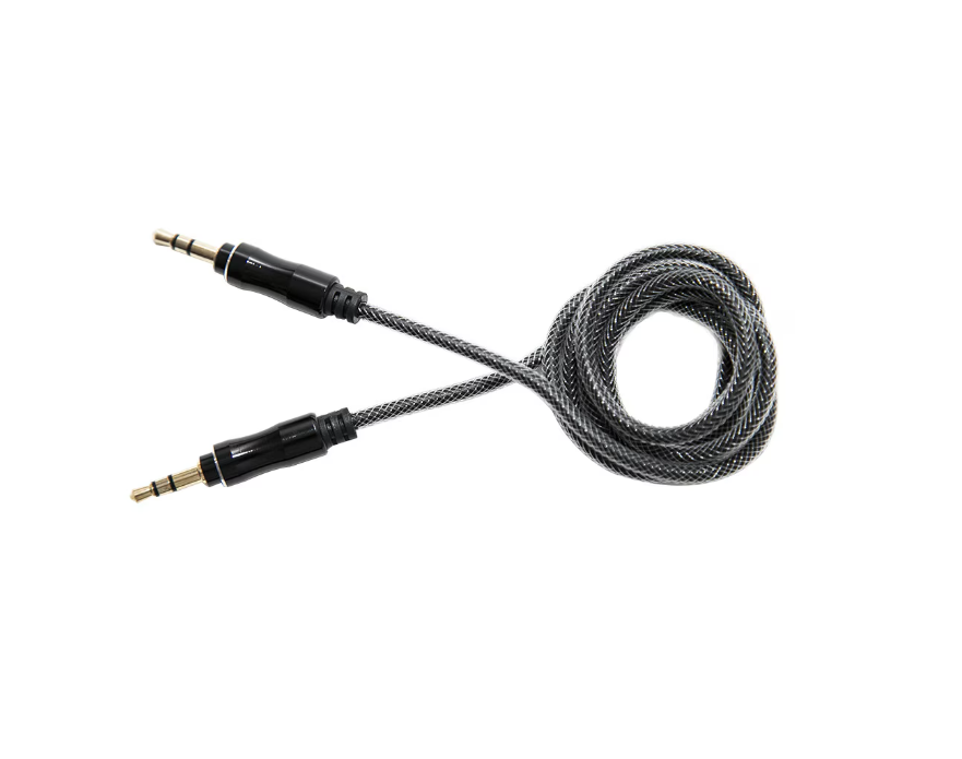 Conectica - Cablu Audio Lemontti LAUXCMBK, Jack 3.5mm, 1m, Negru