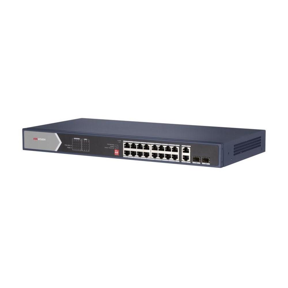 Switch-uri - Switch Hikvision DS-3E0520HP-E, 16-port, PoE