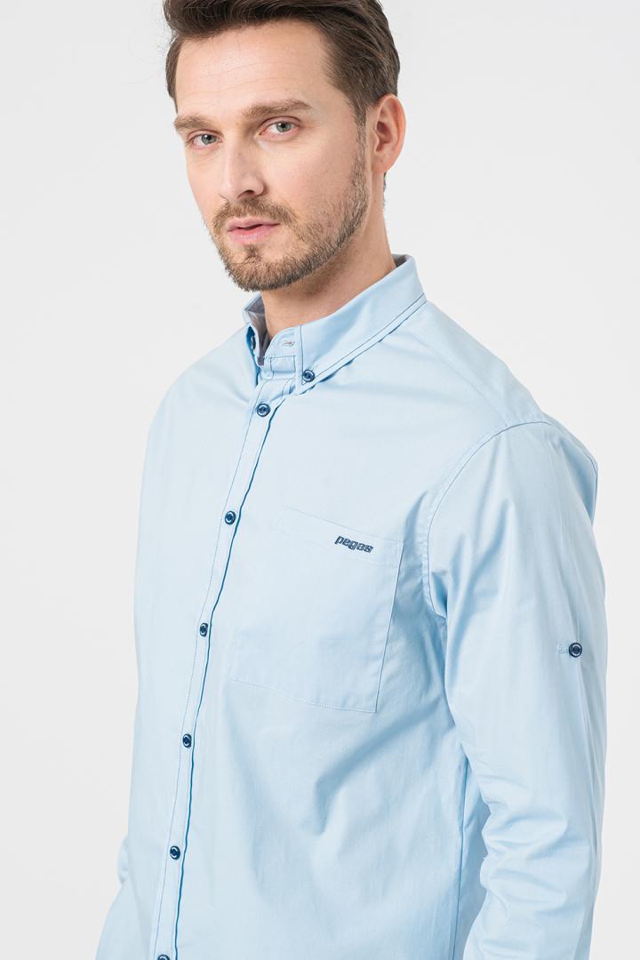 CAMASA CASUAL BARBATI LIGHT BLUE XL [3]