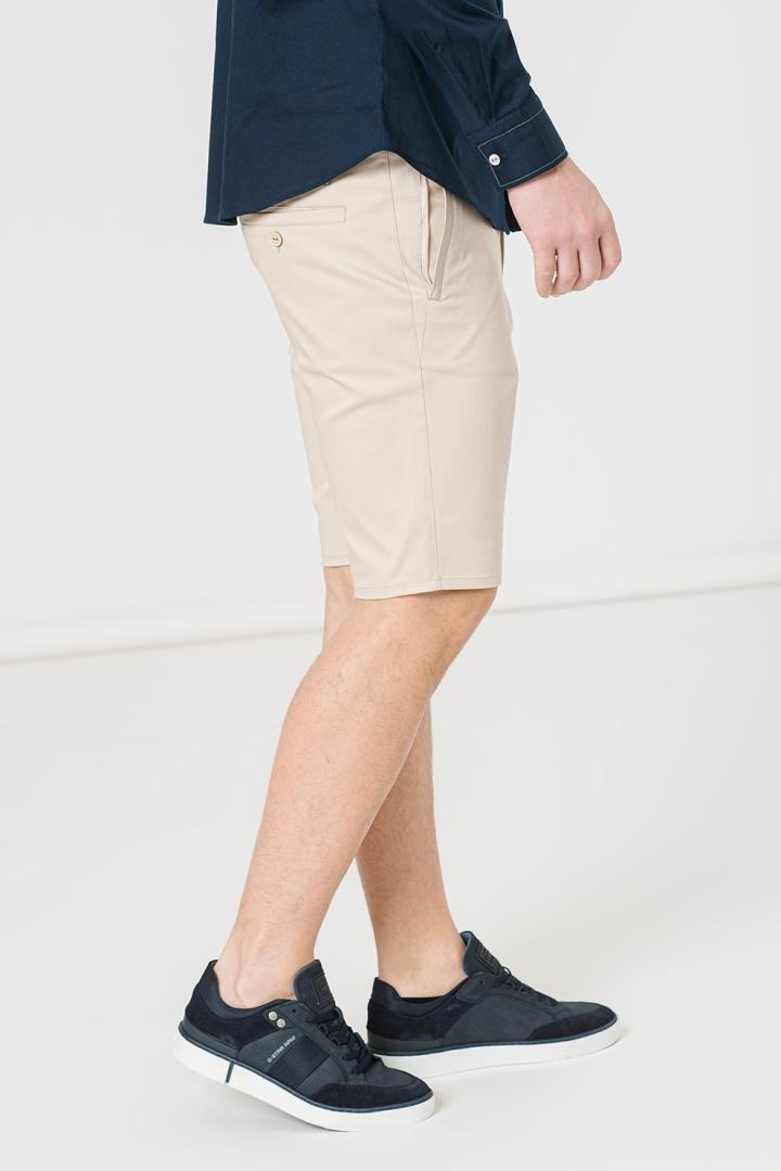 PANTALONI SCURT CASUAL BARBATI BEIGE L [3]