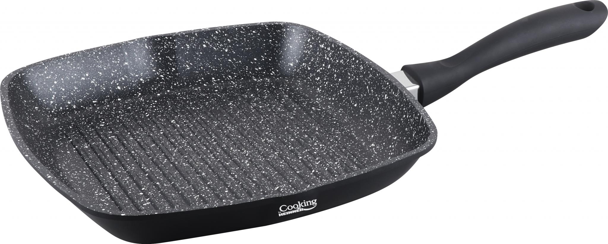 TIGAIE GRILL ALUMINIU + CAPAC 28 x 4.5 CM , DARK LINE, COOKING BY HEINNER [1]