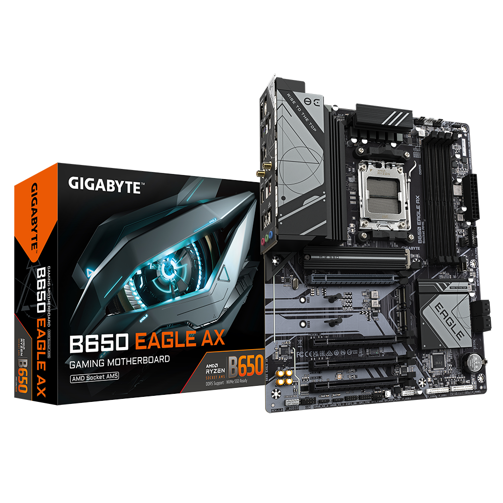 Componente PC - Placa de baza Gigabyte B650 EAGLE AX, Socket AM5, DDR5, ATX