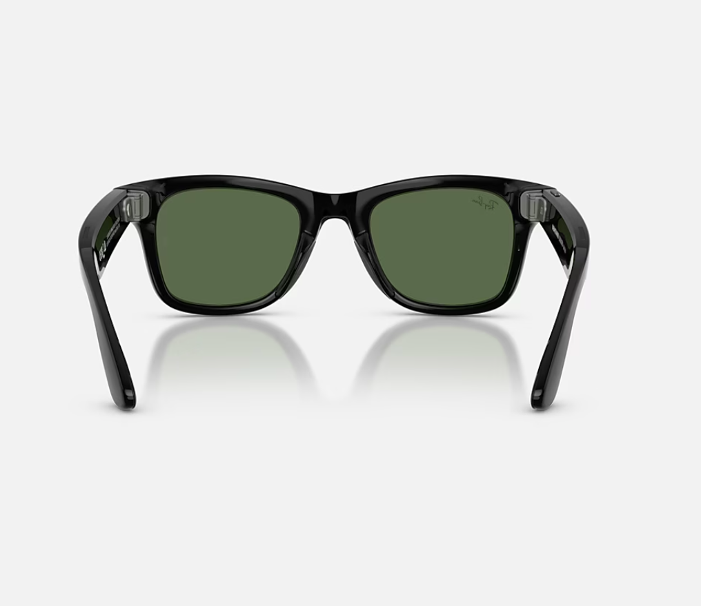 Ray-Ban Meta Wayfarer Gen 2 High Bridge Fit Shiny Black Clear/Graphite Green Transitions 50-22 [2]