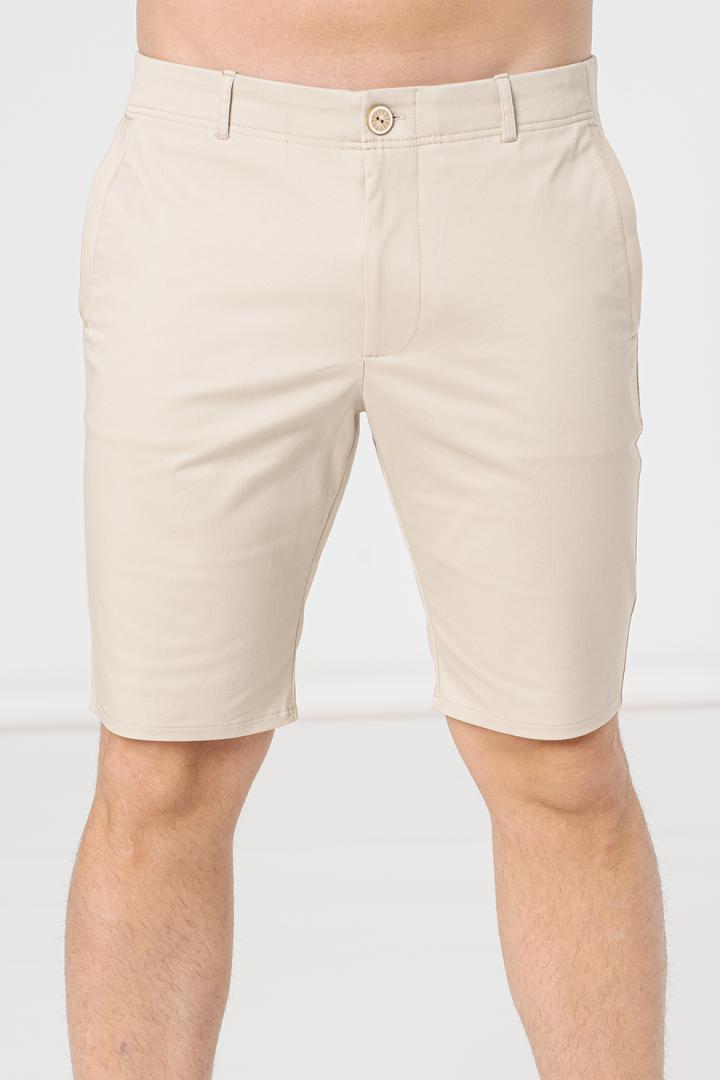 PANTALONI SCURT CASUAL BARBATI BEIGE M [4]