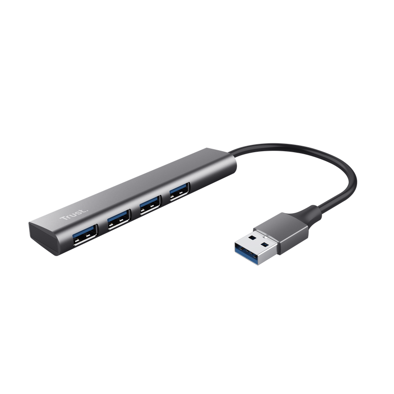 Hub USB Trust Halyx, USB-A, 4 porturi, Argintiu [1]