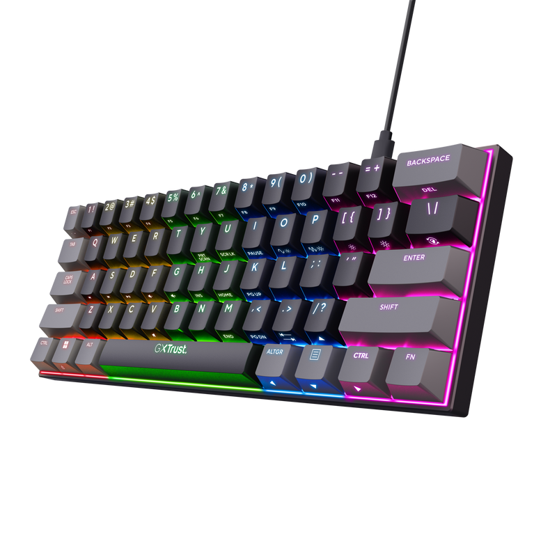 Tastaturi - Tastatura Mecanica Gaming Trust GXT 867 Acira, USB, negru, EN US