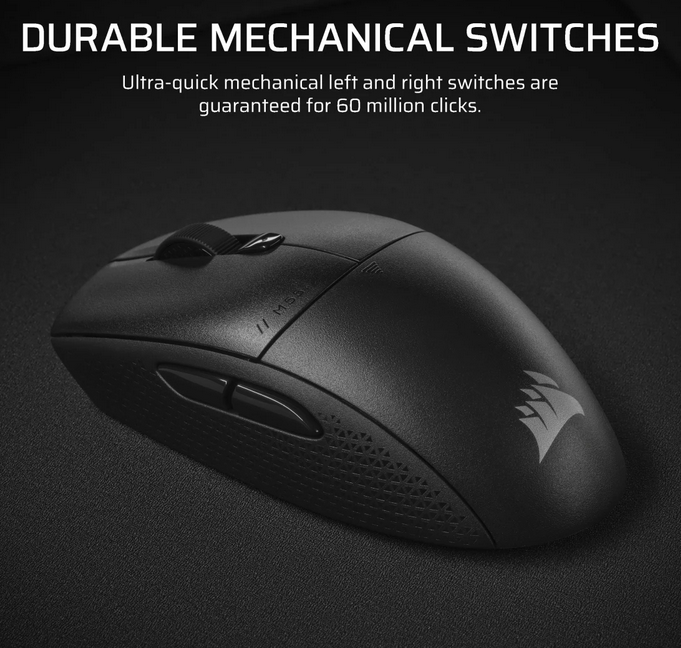 Mouse Gaming Wireless CORSAIR M55, 24000 dpi, Negru [6]