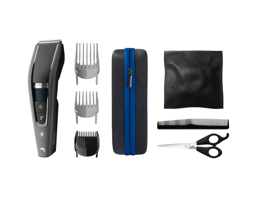 Aparat de tuns Philips HC7650/15, 0.5-28 mm, 28 trepte, Litiu-Ion, Lavabil, Negru/Albastru [1]