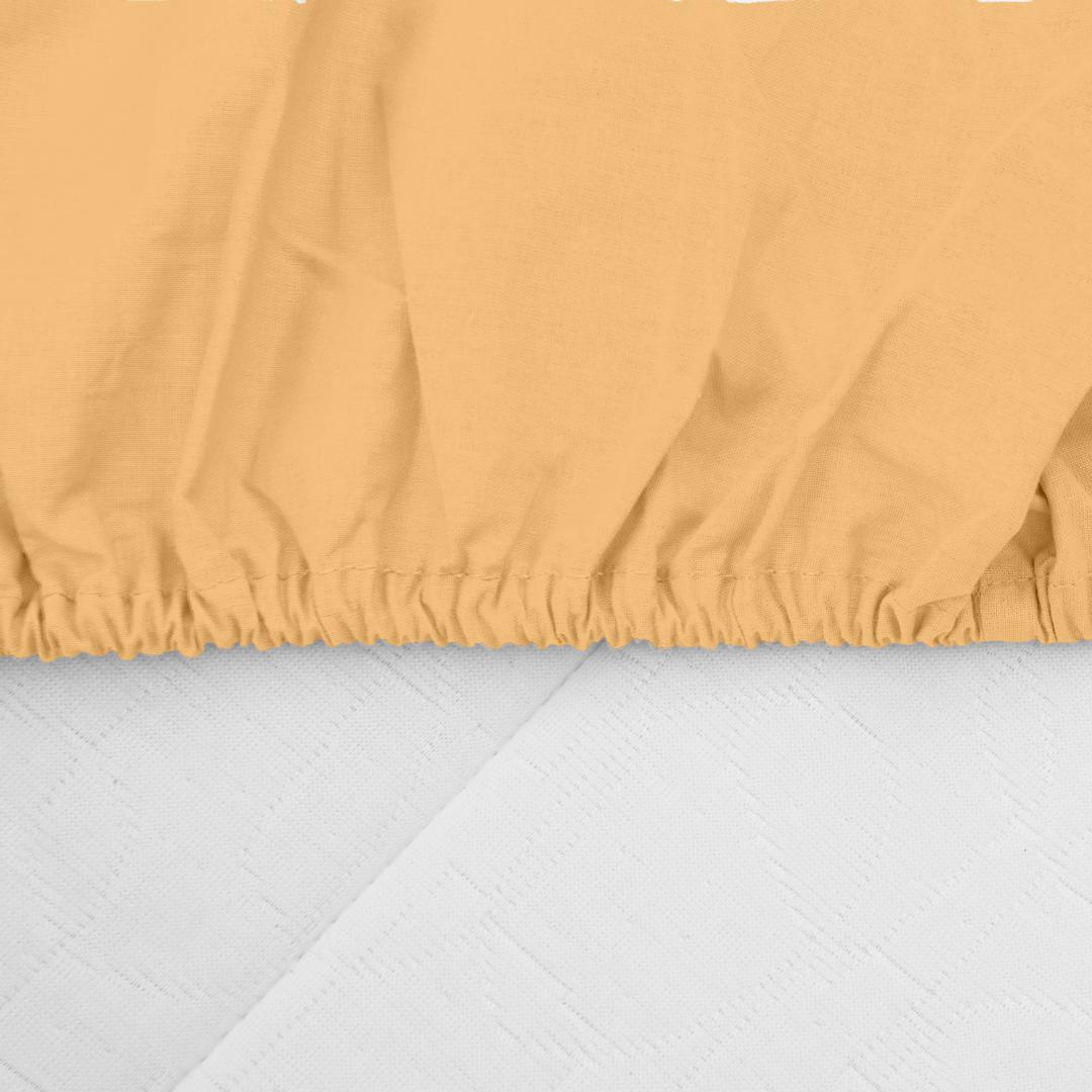 CEARCEAF PAT CU ELASTIC 160X200 CM GALBEN PAL [3]