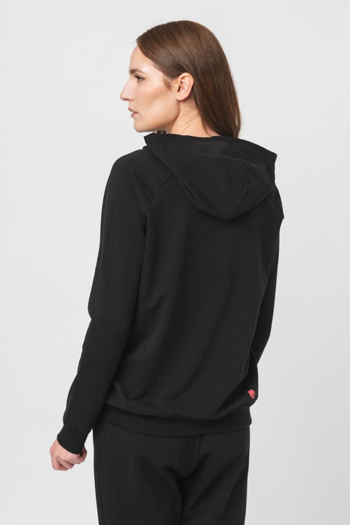 HANORAC COTON DANTELA FEMEI BLACK-L [2]