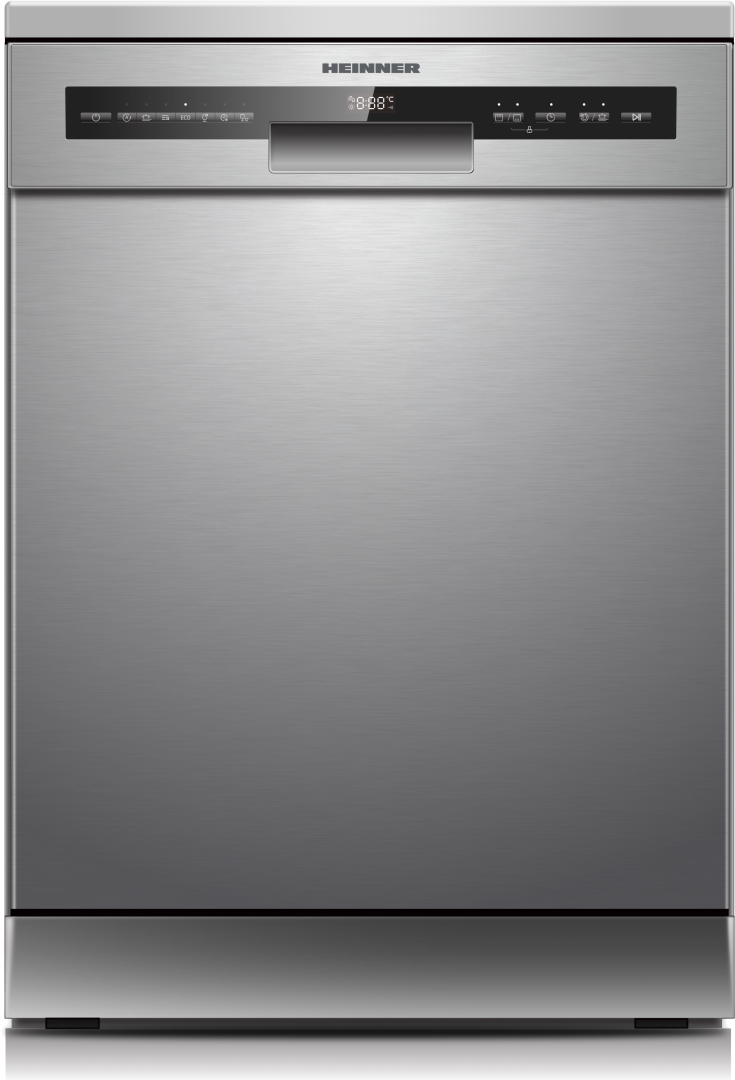 Electrocasnice mari - Masina de spalat vase HEINNER HDW-FSM60714AXD+++, 14 seturi, 7 programe, Clasa: D, 60 cm, Silver