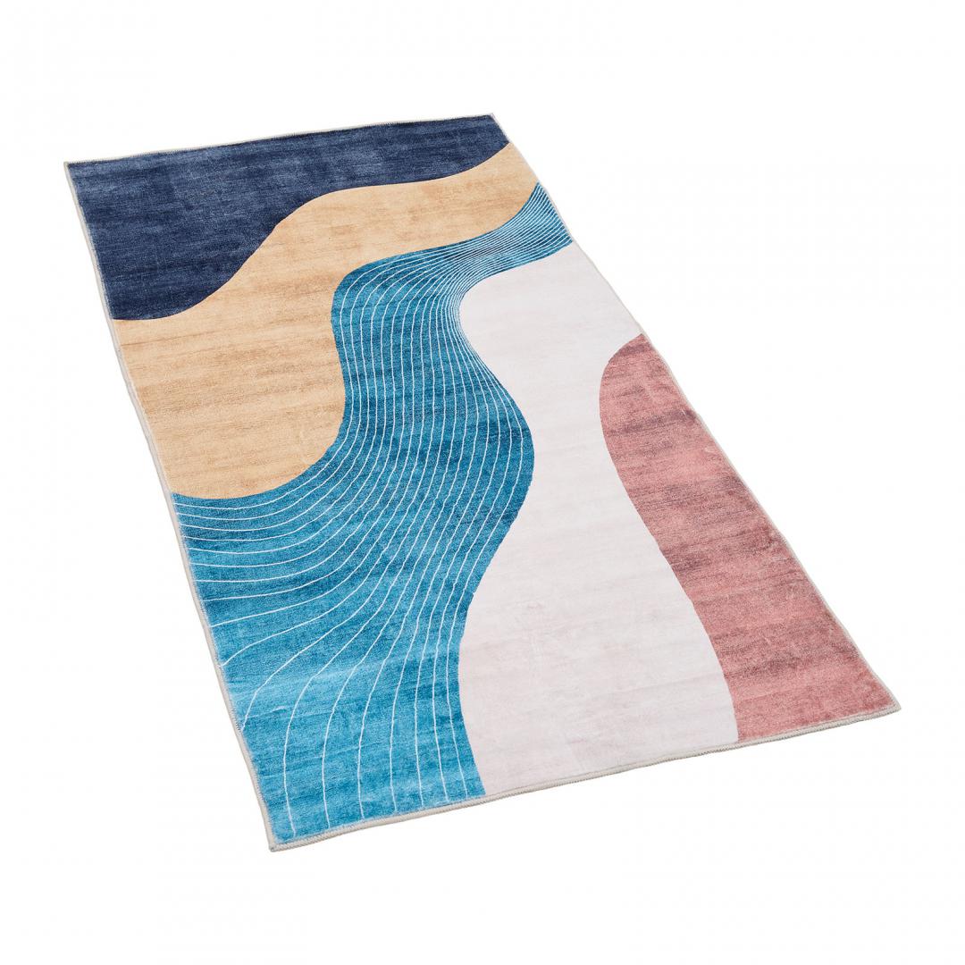 Covor printat, FLOW 70x140 cm, lavabil cu spate antialunecare, inaltime fir 3mm [2]