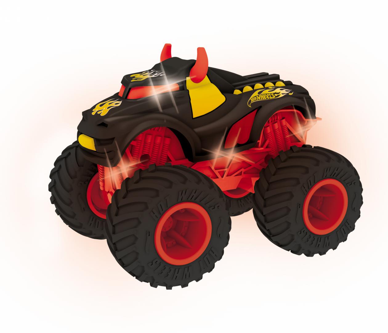 Masinute - MASINA CU LUMINI SI SUNETE, REV TREDZ ROSU, HOT WHEELS