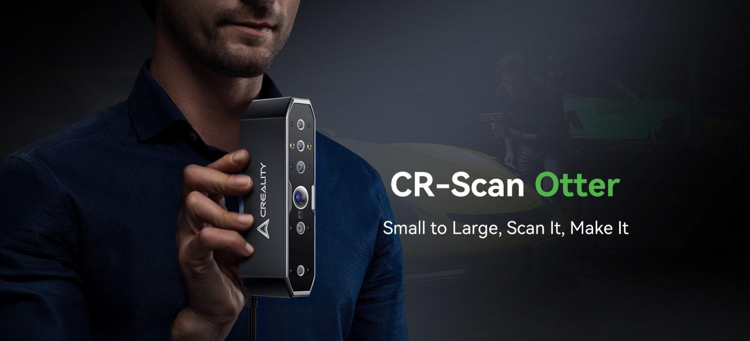 Imprimante 3D - CREALITY 3D SCANNER CR-SCAN OTTER, Acuratete: pana la 0.02mm, Rezolutie 3D: 0.05-2mm, Viteza scanare:20fps, Alimentare: 5V 3A, Greutate: 390g, Color Mapping, IMU, Laser Clasa 1, Format iesire: OBJ/STL