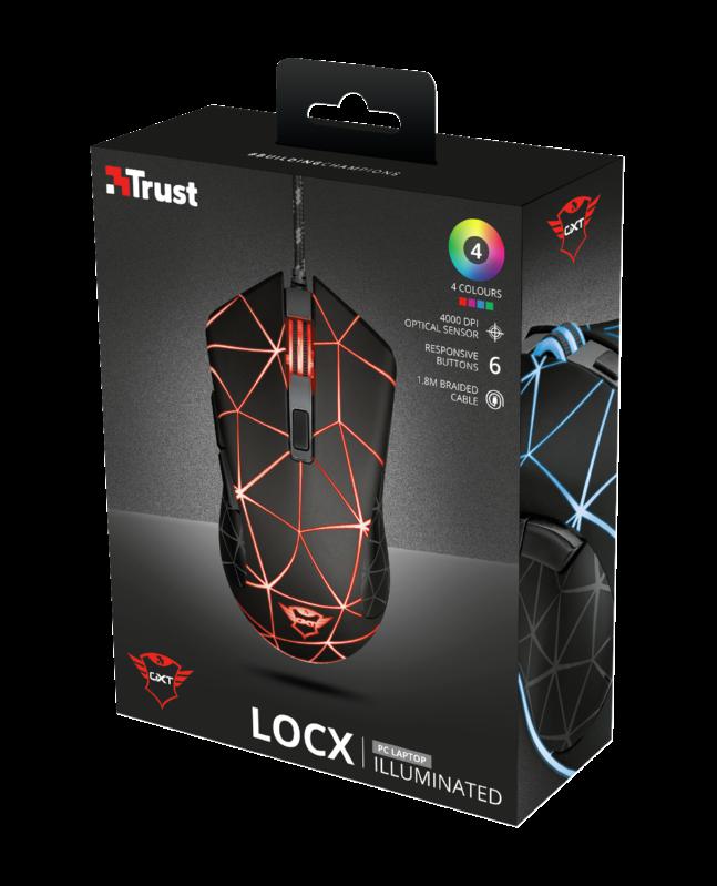 Mouse cu fir Trust GXT 133 Locx Illuminated Gaming Mouse [6]
