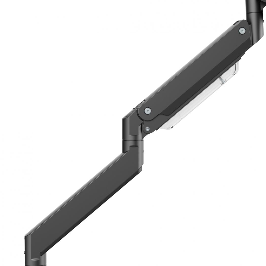 Suport monitor Serioux MM80-C012, compatibilitate dimensiune ecran 17"-57", arc cu gaz, greutate maximă suportata: (per ecran): 2~27 kg, greutate maximă suportata pentru ecran curbat (per ecran): 1 ~  [9]