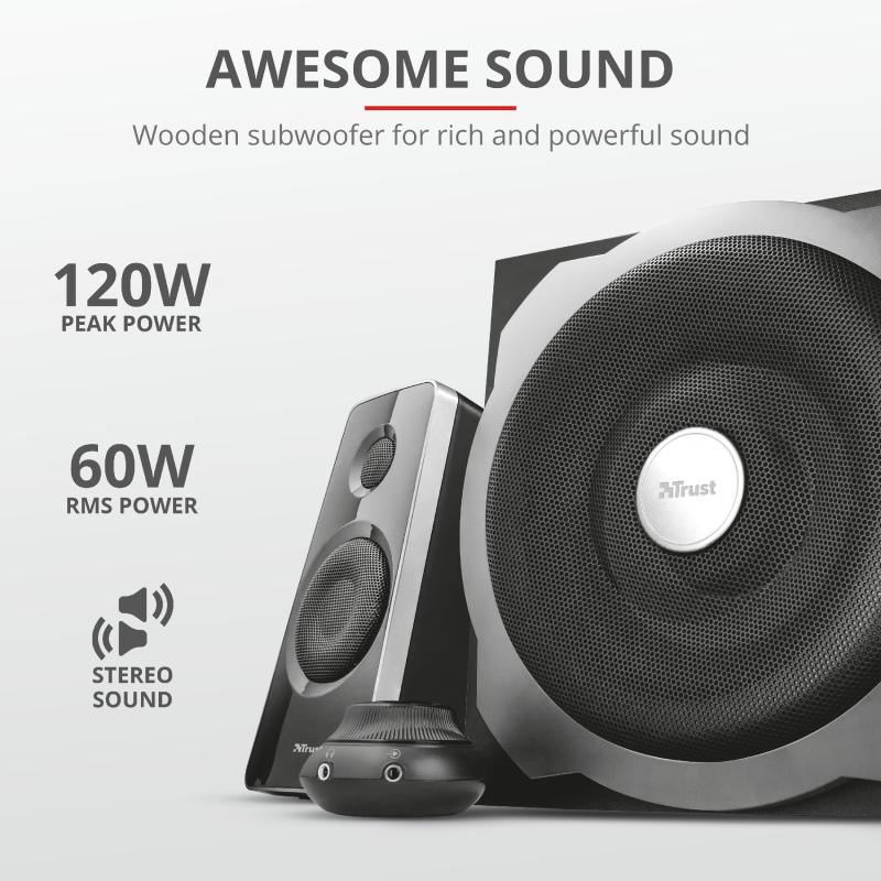 Boxe Stereo Tytan 2.1 Speaker Set - black [2]