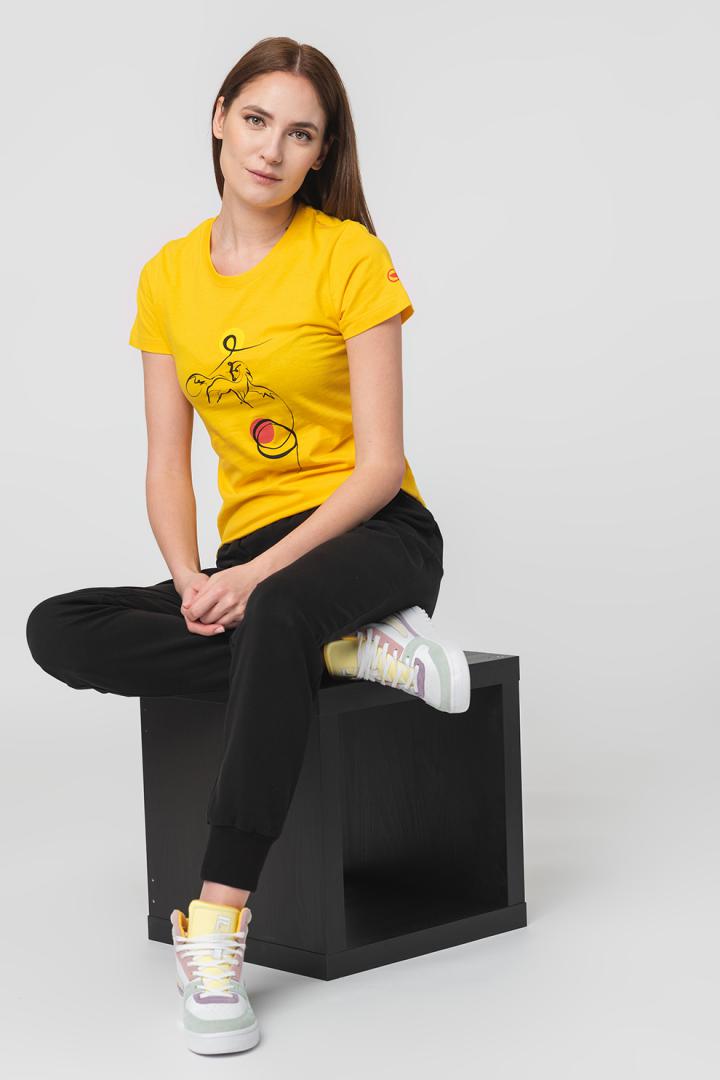 TSHIRT CASUAL F CAL PEGAS YELLOW-M [1]