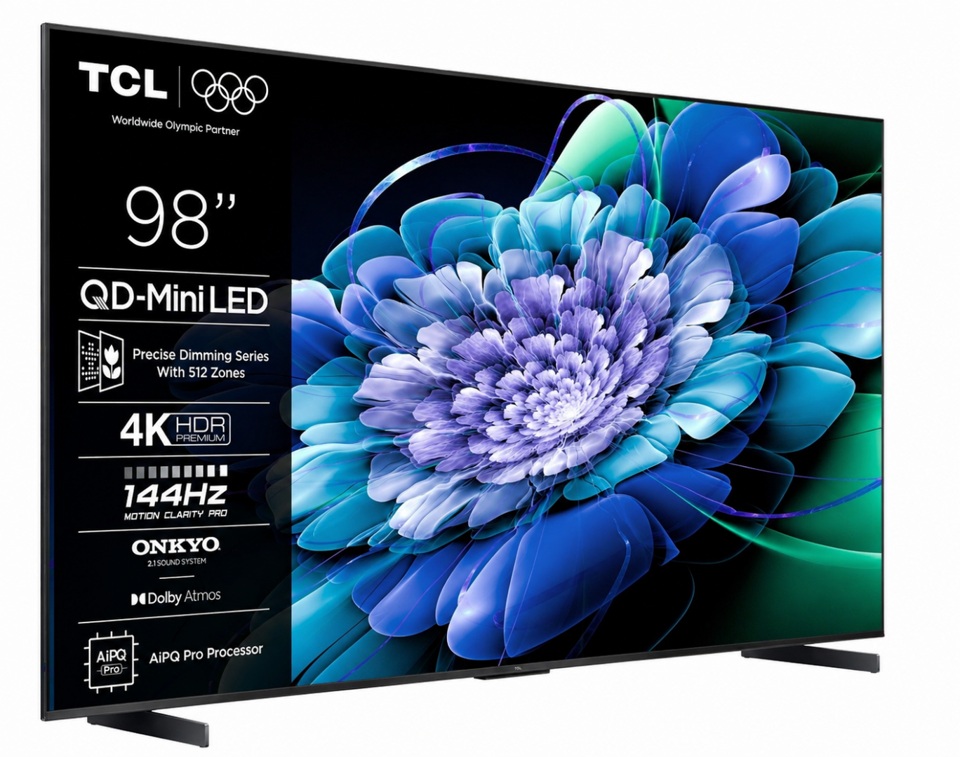 Televizor TCL QD-MiniLED 98C61K, 248 cm, Smart Google TV, 4K Ultra HD, 144Hz, Onkyo [1]
