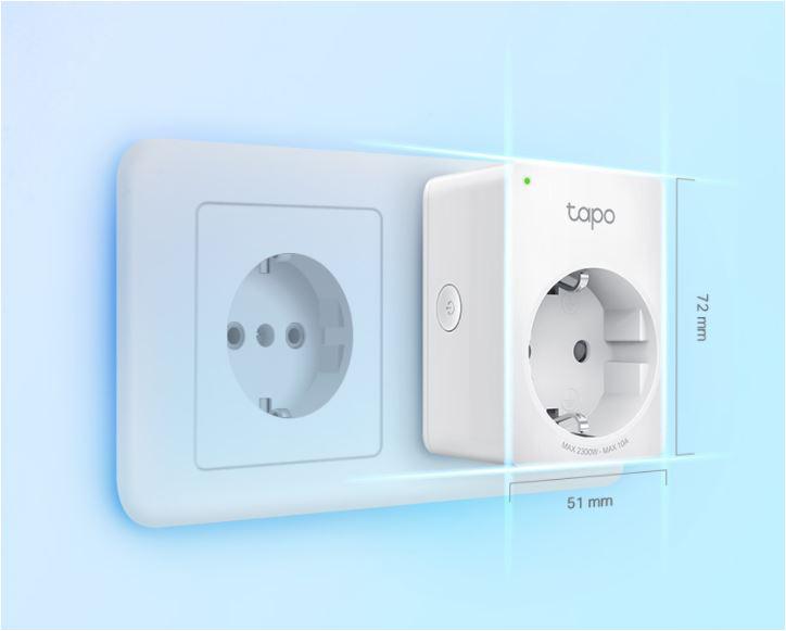 TP-Link MINI SMART WI-FI SOCKET TAPO P100 (4-PACK), Protocol: IEEE 802.11b/g/n, Bluetooth 4.2 (for onboarding only), 2.4 GHz, Android 4.4 or higher, iOS 9.0 or higher, AC 220-240 V~50/60 Hz 10 A, Maxi [1]