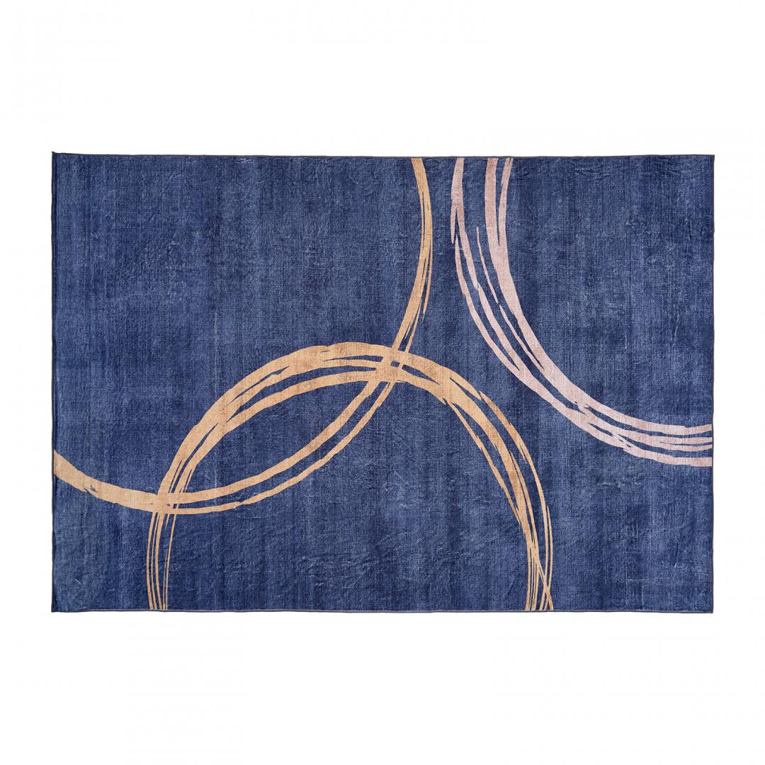 Decoratiuni Textile - Covor printat, CIRCLE 200x300 cm, lavabil cu spate antialunecare, inaltime fir 3mm