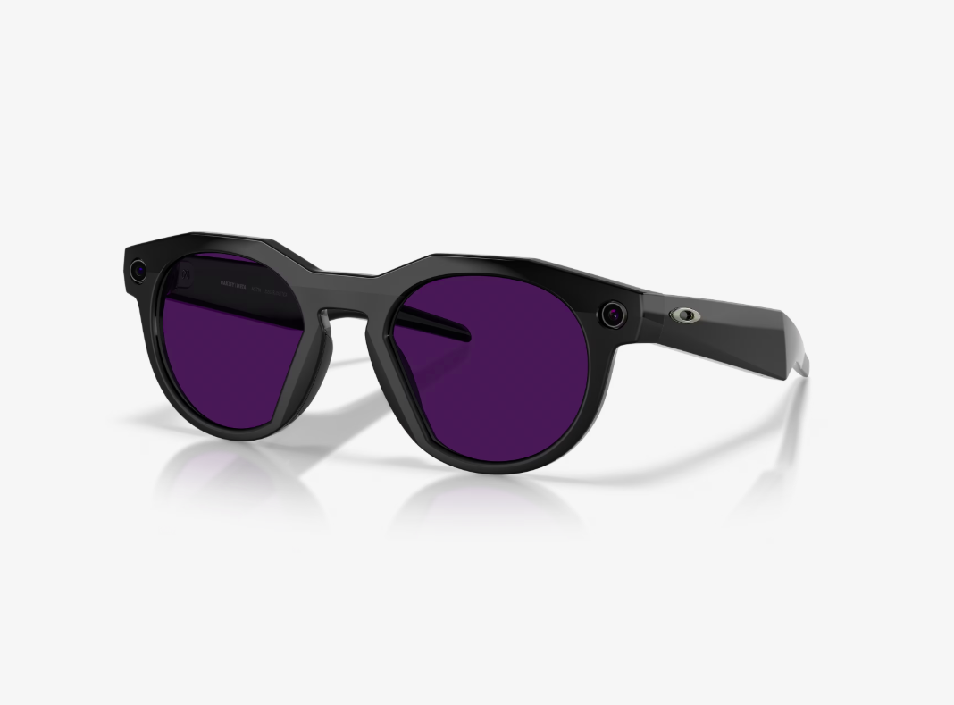 Oakley Meta HSTN AI Glasses Black Frame Transitions Amethyst Lenses Wide - High Bridge Fit [1]