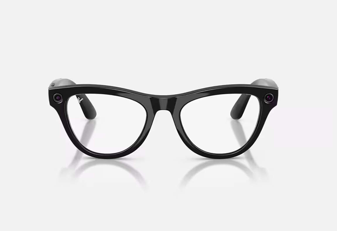 Ray-Ban Meta Skyler Gen 2 High Bridge Fit Shiny Black Clear/Graphite Green Transitions 52-20 [2]