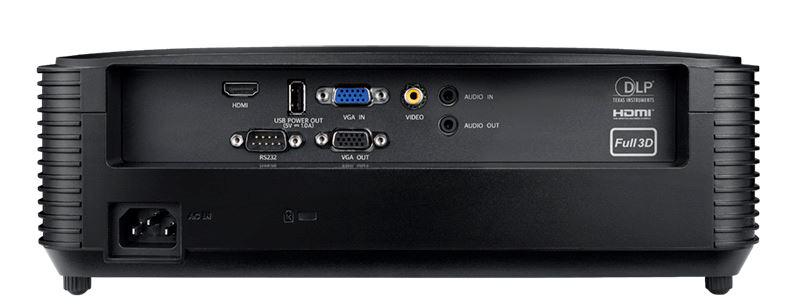 Proiector Optoma W400LVe, full 3D, WXGA 1280*800, 4.000 lumeni, 25.000:1, 16:10/ 4:3/ 16:9, corectie +/-40, diemnsiune maxima imagine 300"/ 7.61 m, lampa 6.000 ore/ 15000 Eco+, distanta maxima de proi [2]