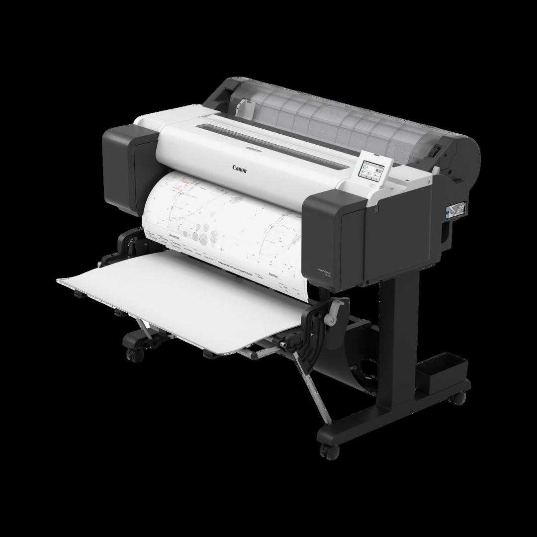 Plotter Canon imagePROGRAF TM-350 36"(914mm), format A0, 5 culori, rezolutie max 2400x1200dpi, memorie 2GB, limbaje de imprimare: HP-GL/2, HP RTL, JPEG (Ver. JFIF 1.02), CALS G4 (submission via FTP on [1]