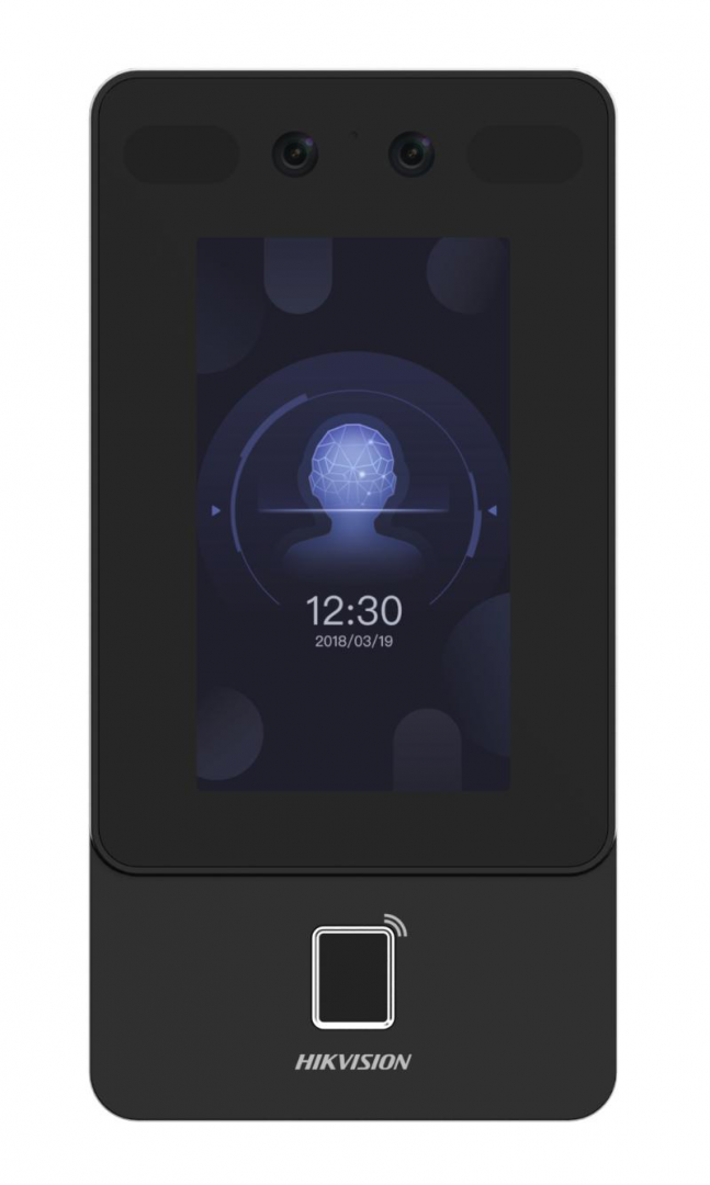 Centrale control acces - TERMINAL ACCESS FACE RECOGNITION Max.1500 faces capacity, Max.3000 fingerprints capacity, and Max.3000 cards Face Recognition Terminal, 4.3-inch LCD touch screen, 2 Mega pixel wide- angle lens, built-