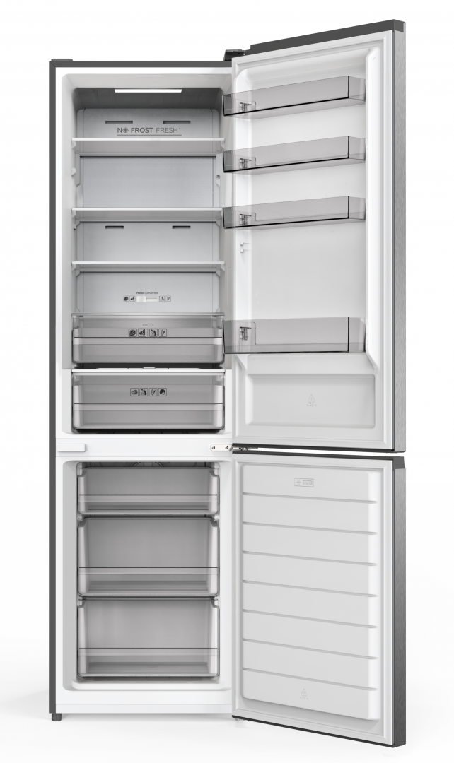 Combina frigorifica HEINNER HCNF-HM377INVXC, No Frost, 377 l, Clasa C, Compresor inverter, Aspect inox [1]